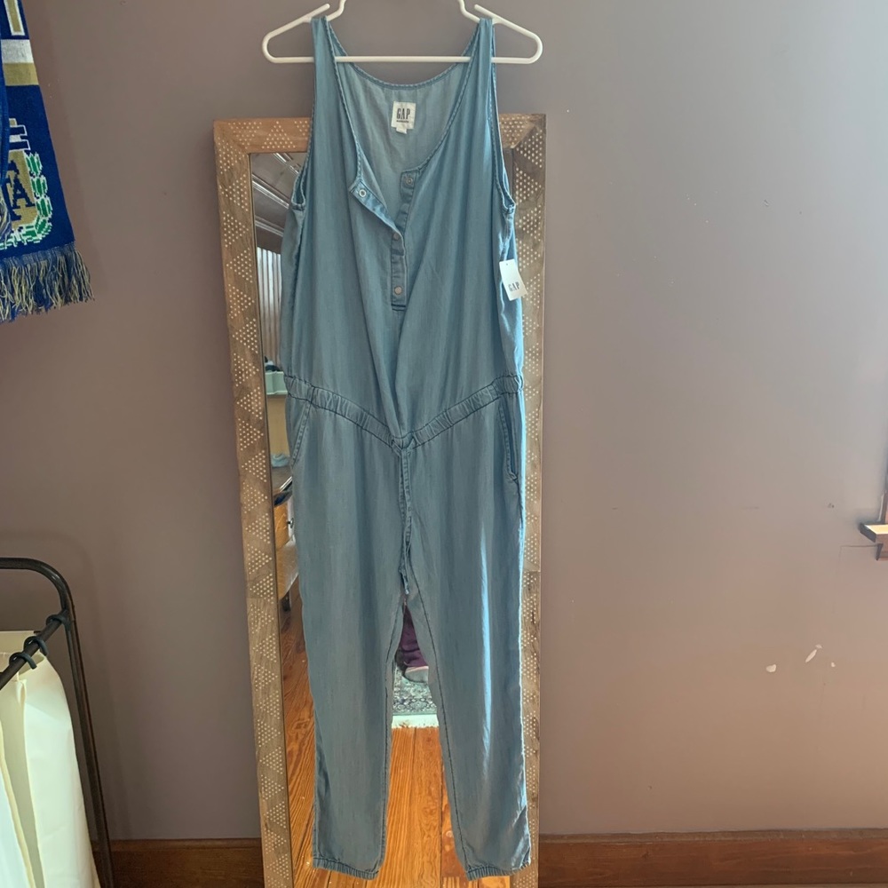 Gap Maternity denim jumpsuit